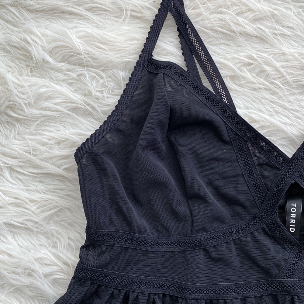 Torrid | Strappy Mesh Babydoll - Picture 5 of 15
